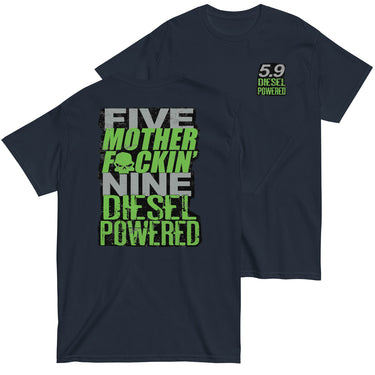 Five MF'N Nine 5.9 Diesel Truck T-Shirt in navy
